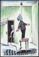 1P043 P. Furculita: Dentist - Caricature of Dentist