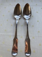 2 Klagenfurt silver spoons of 13 lats