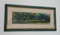 Gábor Walter (1963-2014) pastel picture, in a frame