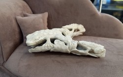 Antler carving frogs