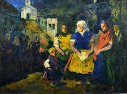 XX. Beginning of Sz Hungarian painter: after mass