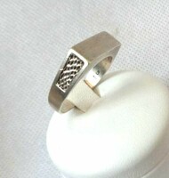 Silver ring 900 elegant unisex