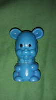 Retro paper shop figurine toy plastic scented eraser holder blue teddy bear 6 cm according to the pictures