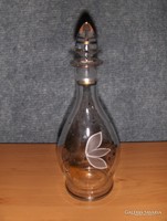 Retro festett üveg italtartó kiöntő palack (0-3)