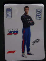 Card calendar, form 1, formula 1, pilot, competitor, daniil kvyat, 2019