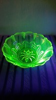Uranium glass bowl, offering