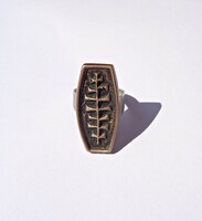 Dömötör László vintage retro kézműves iparművészeti gyűrű