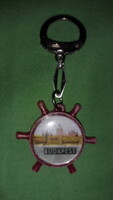 Old Budapest plastic rudder-shaped key holder with compass as shown in the pictures