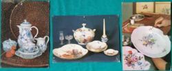 Exhibition hall of the Meissen porcelain manufactory - porcelain objects, postal clean postcard, 1979