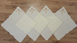 Embroidered linen napkins 4 pcs