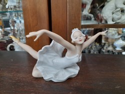 Német,Germany Wallendorf Táncosnő,Balerina Porcelán Figura.