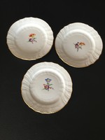 3 old porcelain small plates