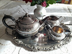 A beautiful silver plated, multi-marked, Sheffield tea service set.