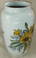 Zsolnay's hand-painted sunflower vase 24 cm flawless