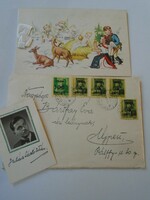 D199163 inflation letter, greeting card, photo - 1945 István László Juhász - Bártfay - Újpest