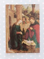 Old postcard postcard holy family