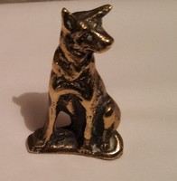 Brass miniature puppy