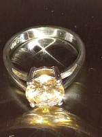 925 Sterling ezüst Gyönyörű női Czirkonia köves gyűrű 49 méret