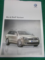 VW Golf kombi,variant autó katalógus,autó prospektus