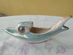 Retro applied art fish-shaped basket, ornament for sale! Glazed chandelier