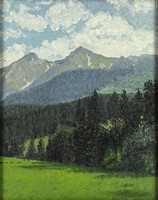 1P188 xx. Century painter: Bélai Havasok Tatra mountains