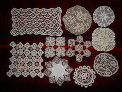 Hand-crocheted lace tablecloth (10 pcs.)