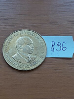 Kenya 10 cents 1987 daniel toroitich arap moi nickel brass #896