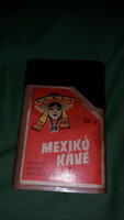 Régi 1970-s évek MEXIKÓ INSTANT - plasztik kávé doboz 50 g - ZAMAT KÁVÉ KEKSZGYÁR a képek szerint