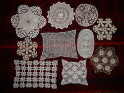 Hand-crocheted lace tablecloth (10 pcs.)