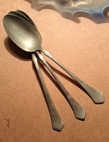 3 antique alpaca spoons