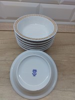 Rare compote bowls with Alföld porcelain terracotta decor