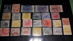Old - Australia stamps on 25 collection sheets together as shown in the pictures