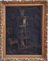 The work of an unknown artist: display case and its keeper