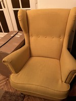 IKEA sárga füles fotel STRANDMON