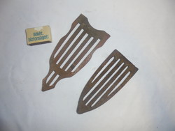 Antique wrought iron ironing board, washer - two pieces together
