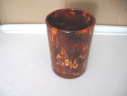 Retro marble, amber effect plastic cup w . Germany