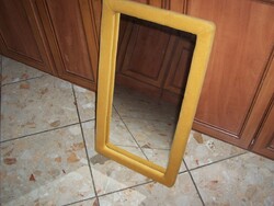 Retro fabric framed mirror