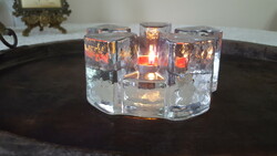 Becker design, thick glass candle holder, warmer