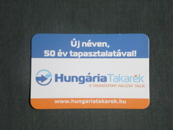 Card calendar, smaller size, Hungarian savings cooperative, 2013