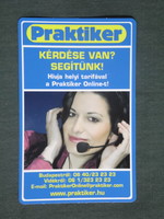 Kártyanaptár, Praktiker áruházak, erotikus női modell, 2009