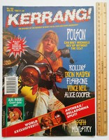 Kerrang magazine 92/7/25 poison mötley anthrax rollins soundgarden ministry motorhead black crows