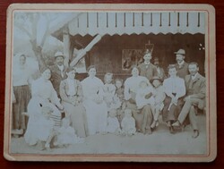 A large family photo from the first years of the last century.