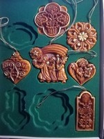 Old wax Christmas tree decorations