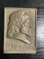 Dózsa György emlékplakett