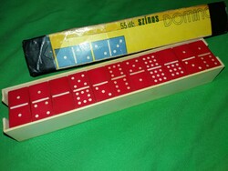 1970s Hungarian small-scale toy with colorful domino box, condition according to the pictures