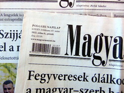 2022 July 8 / Hungarian nation / for birthday!? Original newspaper! No.: 23719