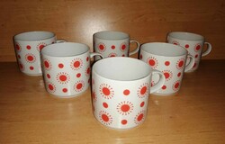 Alföldi porcelain center varia, sun mug, 6 pieces in one (5/d)