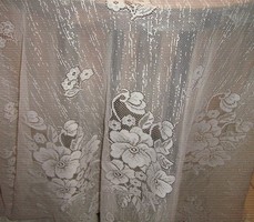 Beautiful vintage pansies filigree curtains