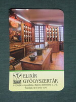 Card calendar, elixir pharmacy, pharmacy, berettyóújfalu, pharmacy scale, equipment, 2016