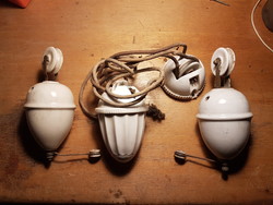 Old lamp parts